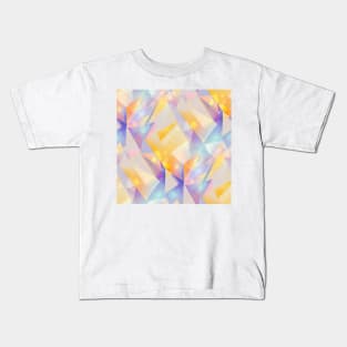 seamless Geometric pattern of crystals Kids T-Shirt
